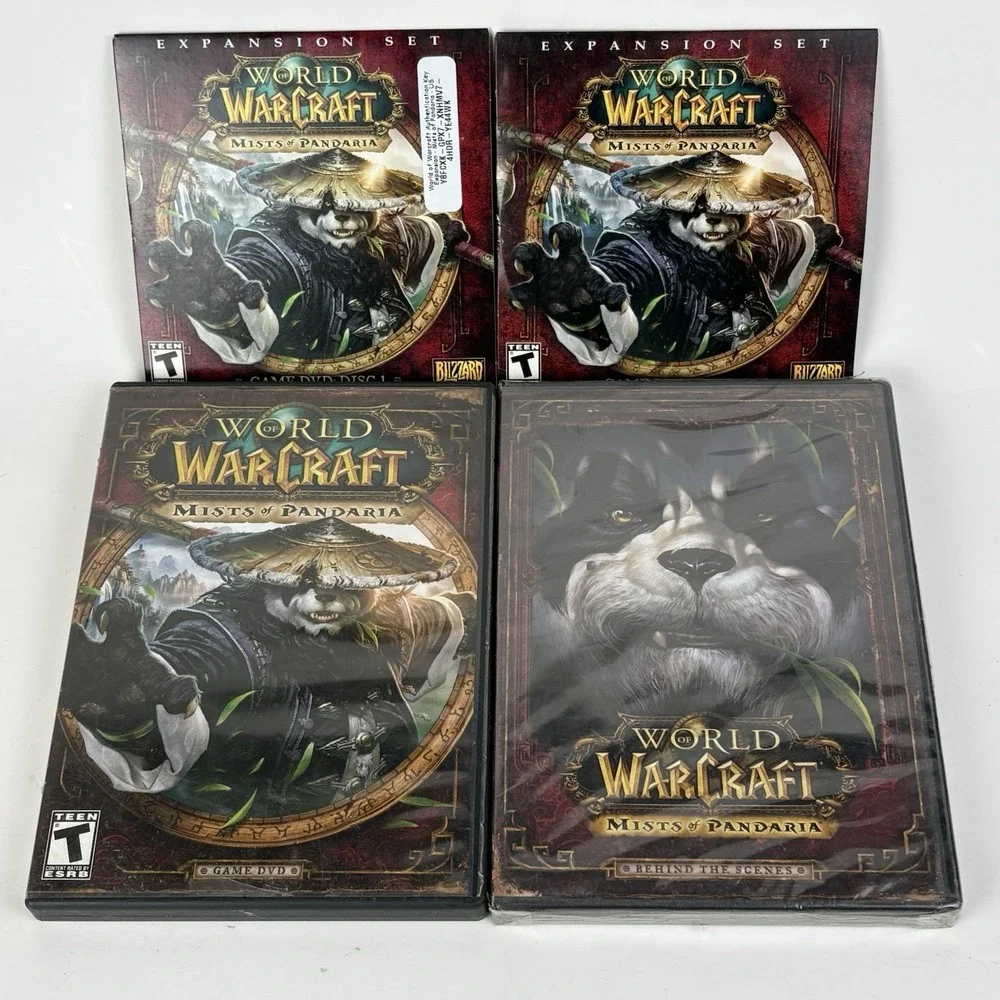 World of Warcraft Mists of Pandaris 4 Disc Game Behind the Scenes & Expansions